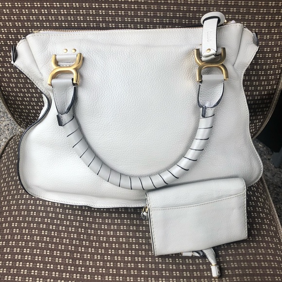 SOLD! Marcie Bag & Small Bifold Wallet Dove Gray - Picture 2 of 8